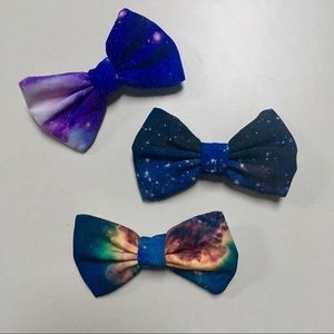Galaxy Hair Bows - Set of 3